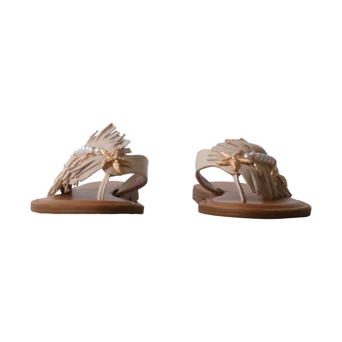 Sandales Plates à Enfiler Paris beige, ENZA NUCCI