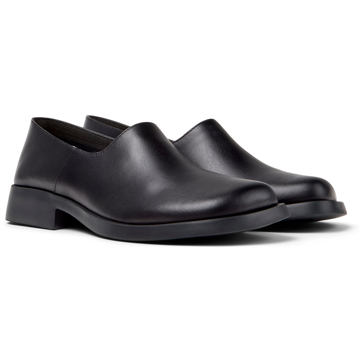 Mocassins Donna Cuir noir, CAMPER