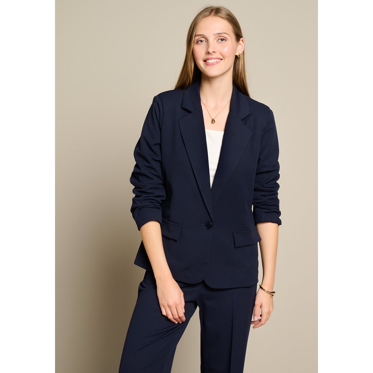 Blazer basique bleu marine, LOLALIZA