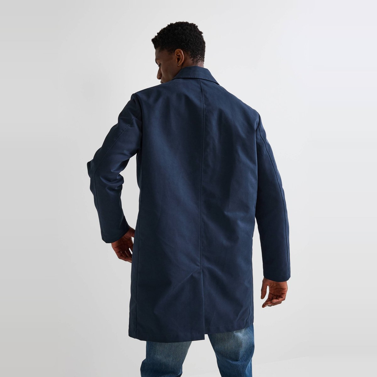 Trench contenant du coton marine, MONOPRIX