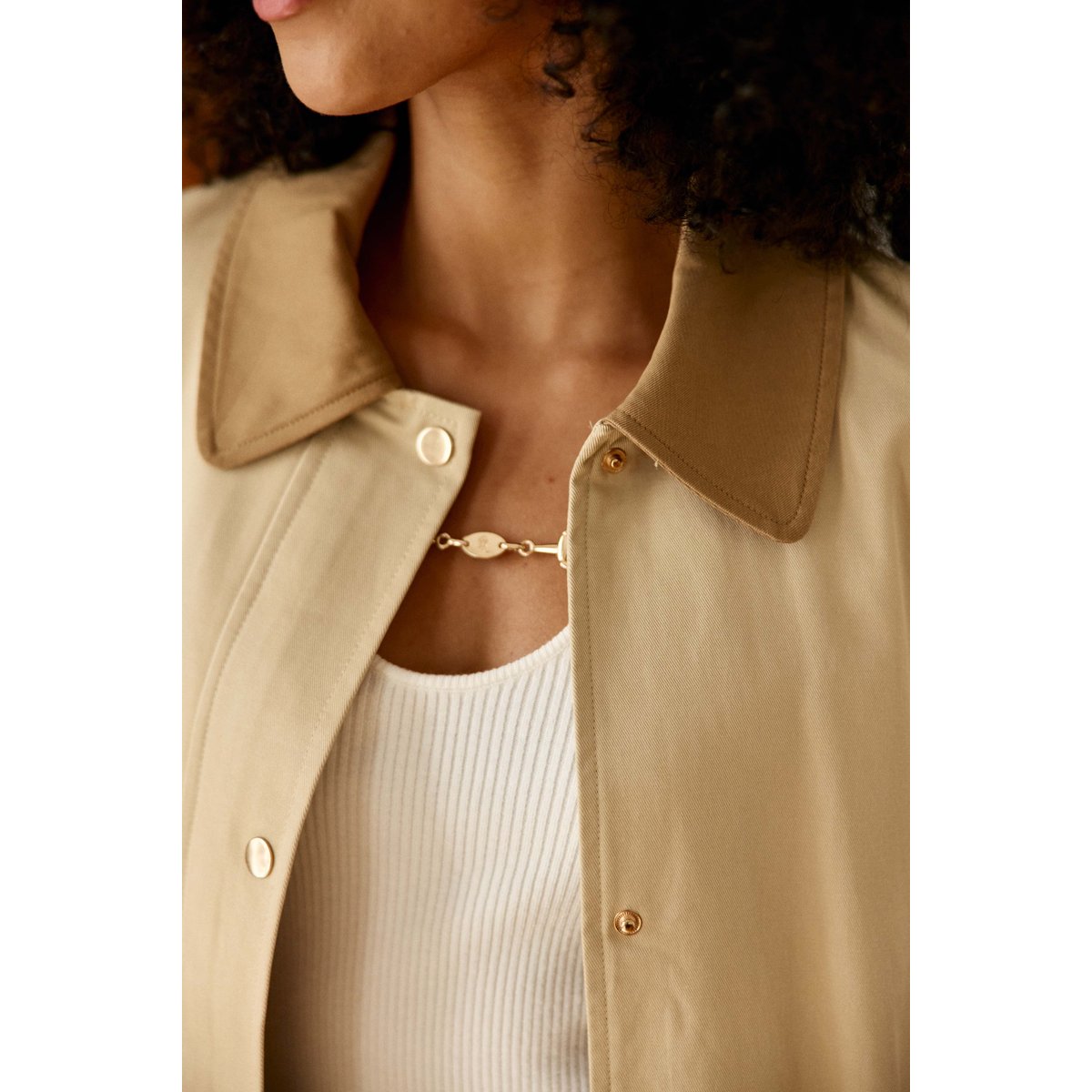 Trench col chemise uni NEVINO 13-beige, LA PETITE ETOILE