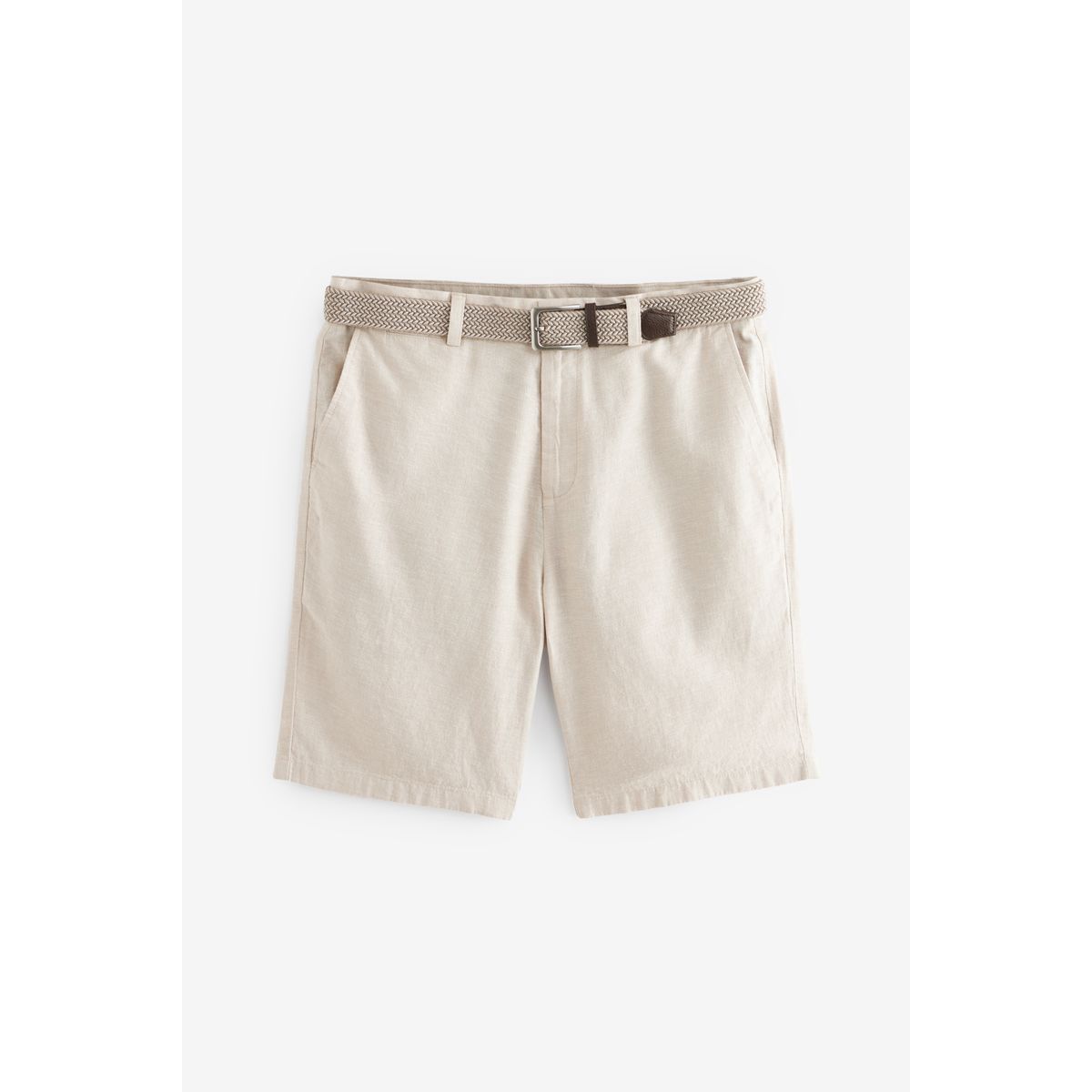 Short chino ceinture fournie grège, NEXT