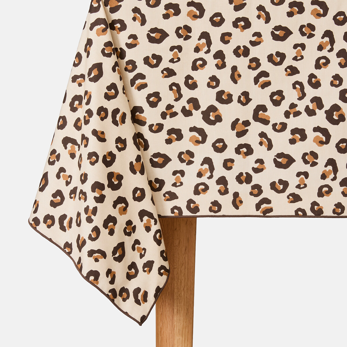 Tafelkleed met luipaardprint, katoen, LEOPOLD luipaardprint, LA REDOUTE INTERIEURS
