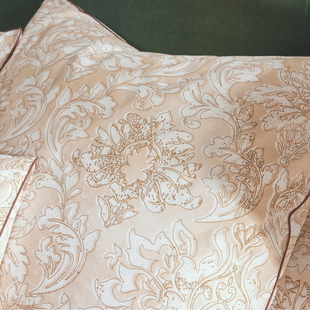 Parure de lit percale Palazzo beige, TRADILINGE