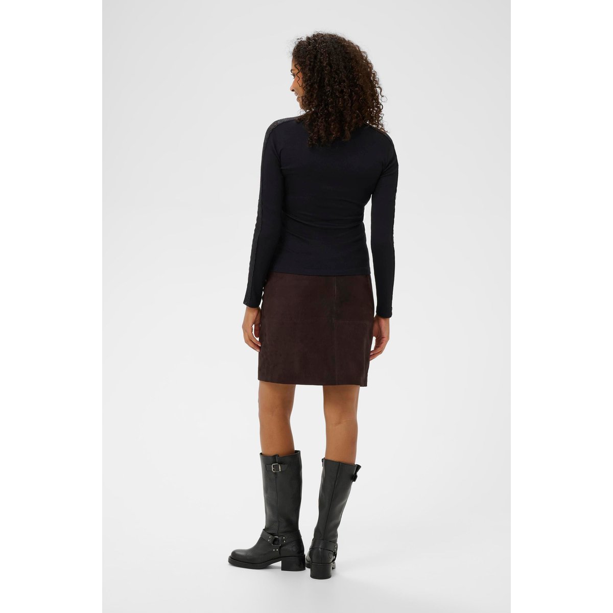 T-shirt à manches longues noir black deep, KAFFE