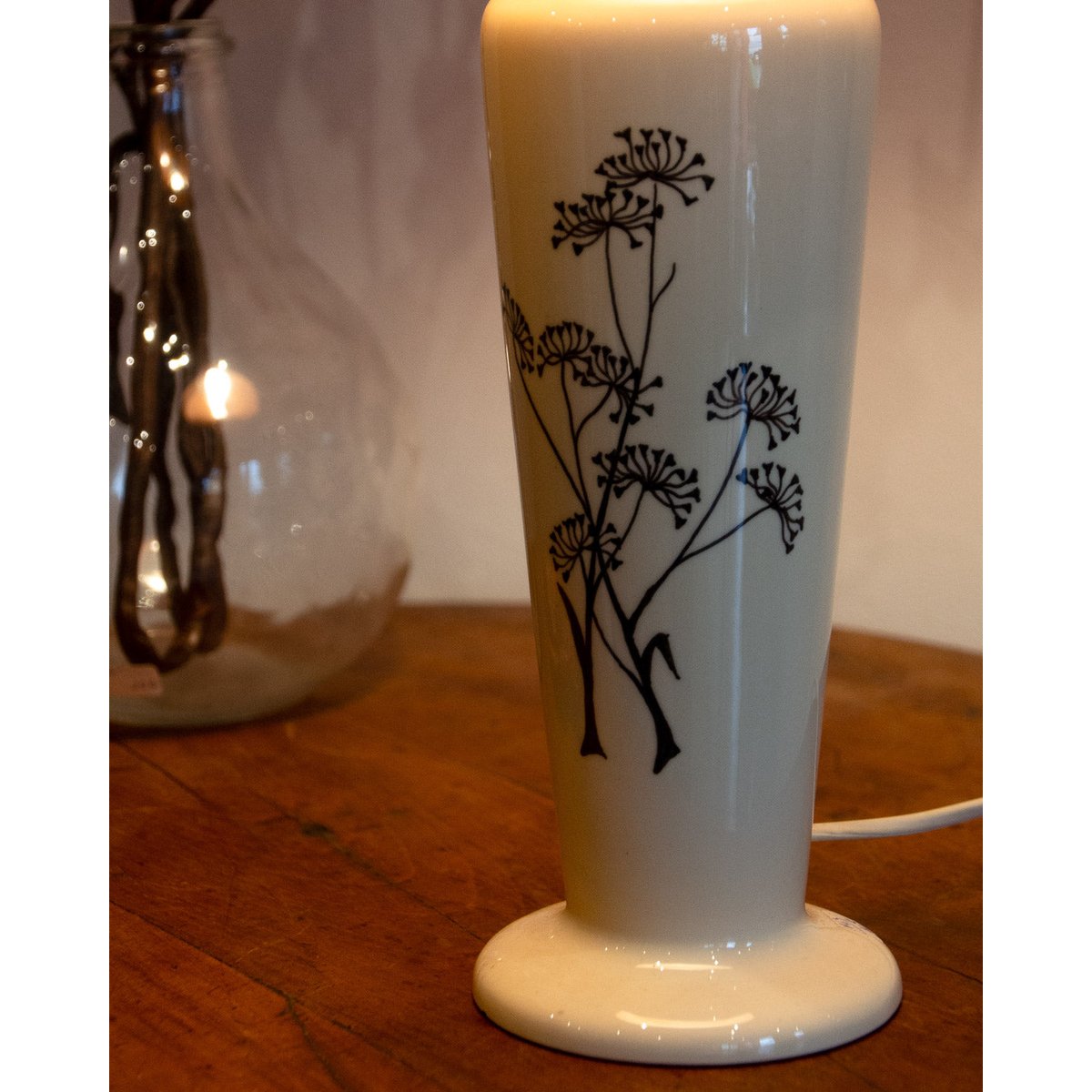 Lampe à poser en céramique Colette N°442 - Bon état blanc, DEBONGOUT