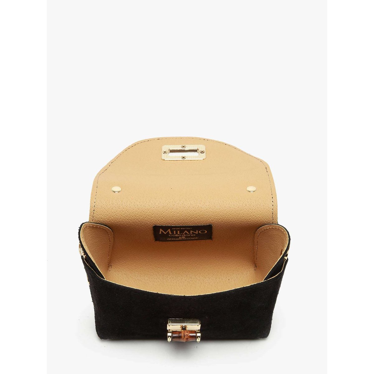 Sac bandoulière Velvet cuir nero, MILANO