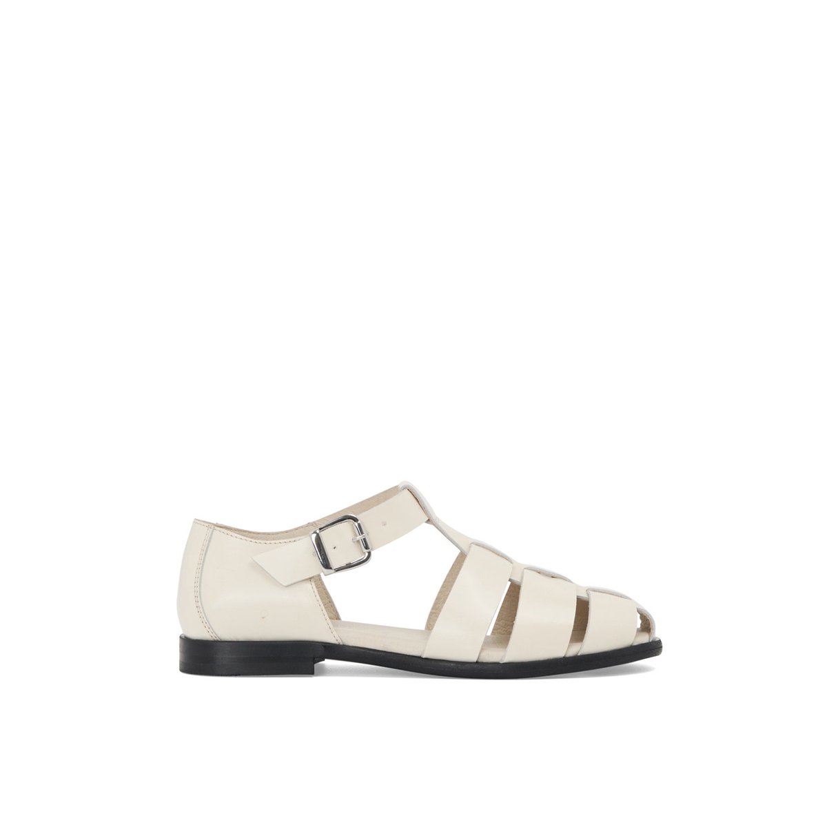 Sandale Plate en cuir CONSTANCE ecru, MELLOW YELLOW