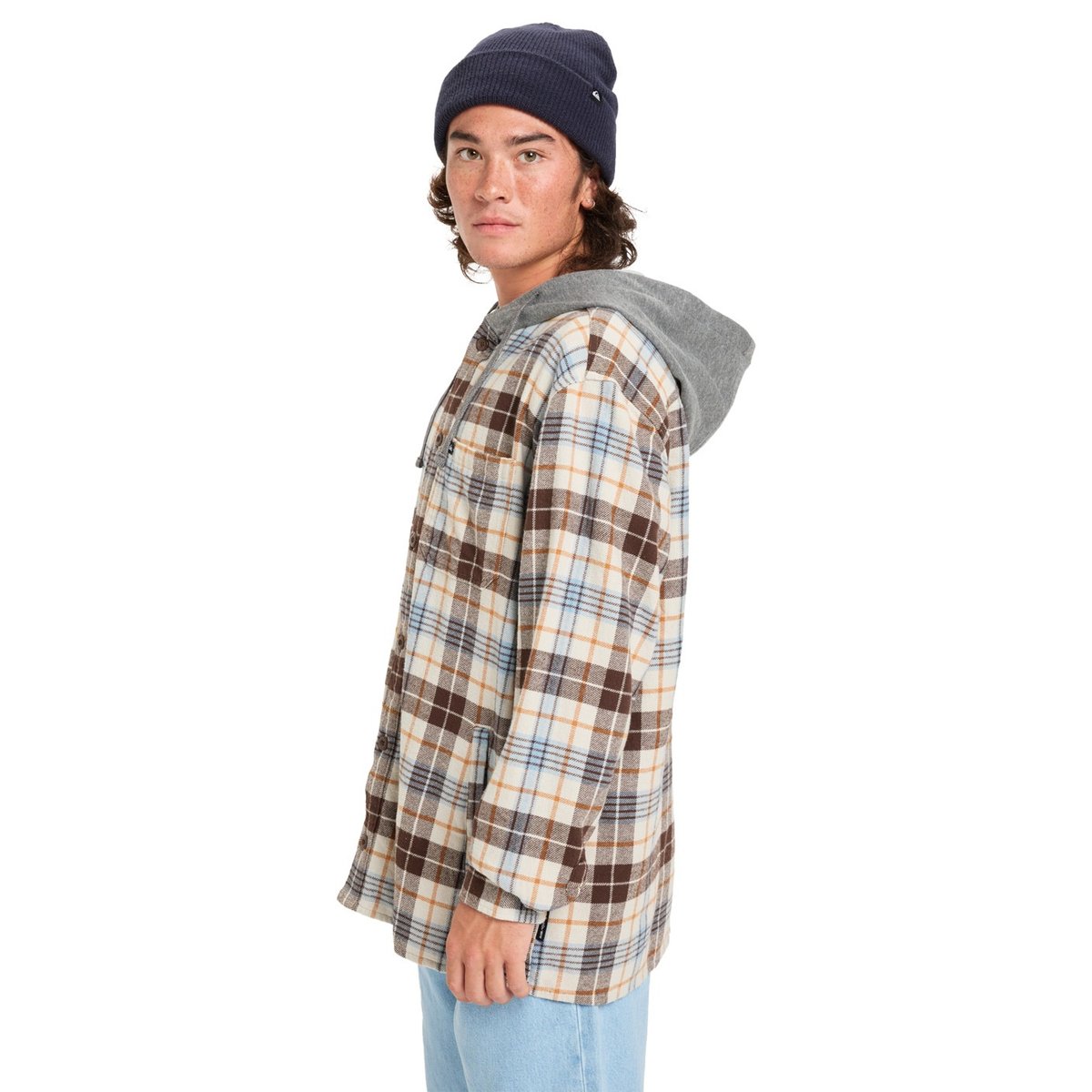 Chemise manches longues HOODED SURF gris moonstruck hooded, QUIKSILVER