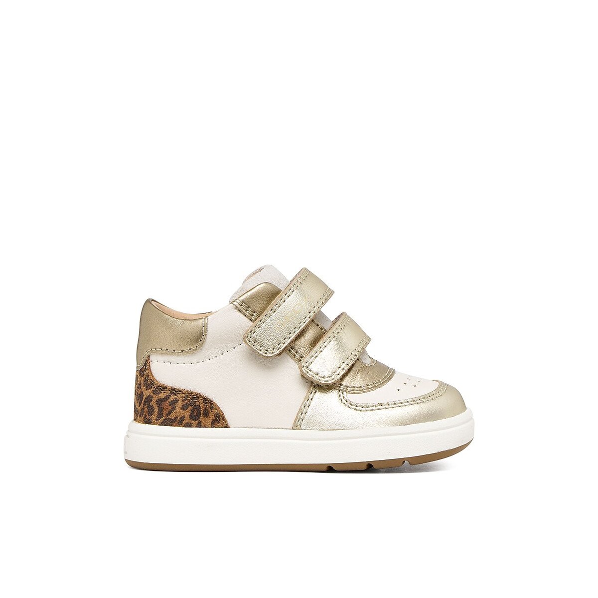 Zapatillas con velcro, BIGLIA blanco/dorado, GEOX