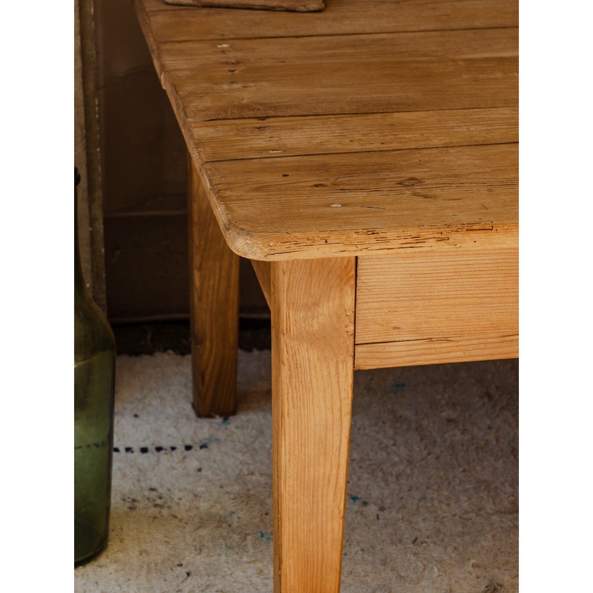 Table basse en bois Léonie N°1059 - Bon état bois clair, DEBONGOUT