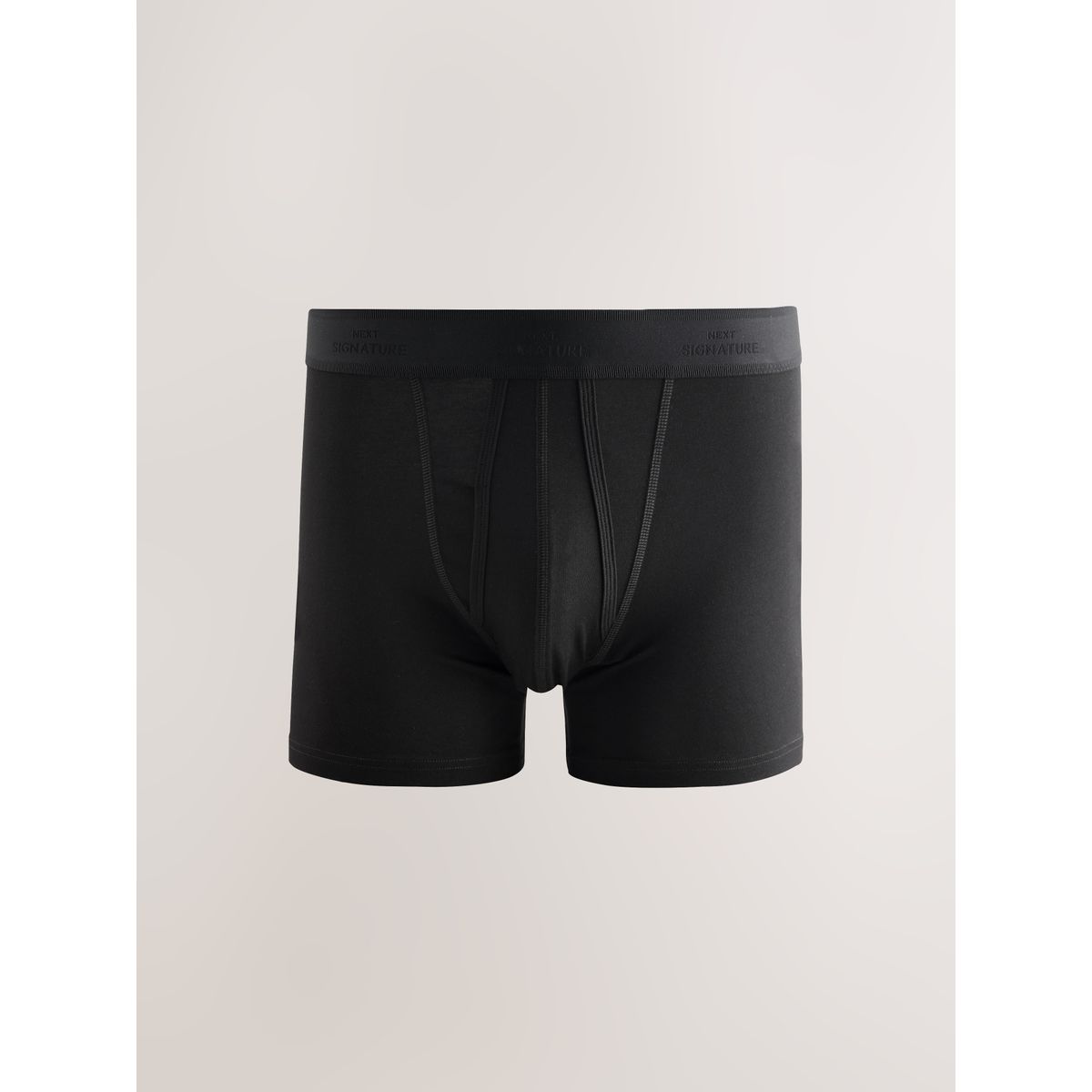 Boxer coton supima à ouverture sur le devant signature modal noir, NEXT