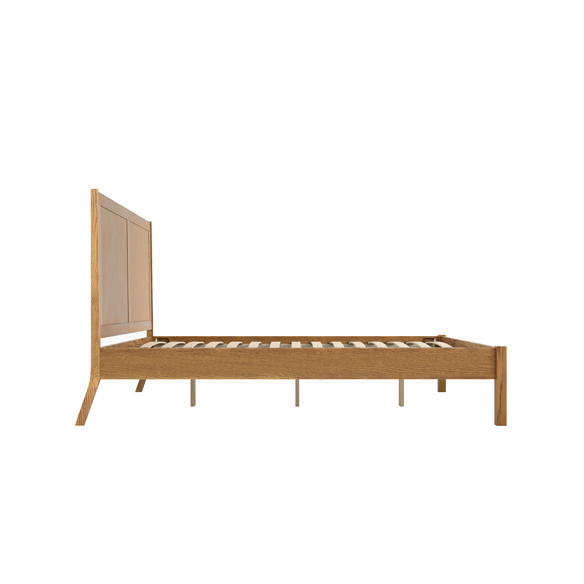 Ayla Rustic Smoked Oak Herringbone Bed smoked oak, ÉDITÉ