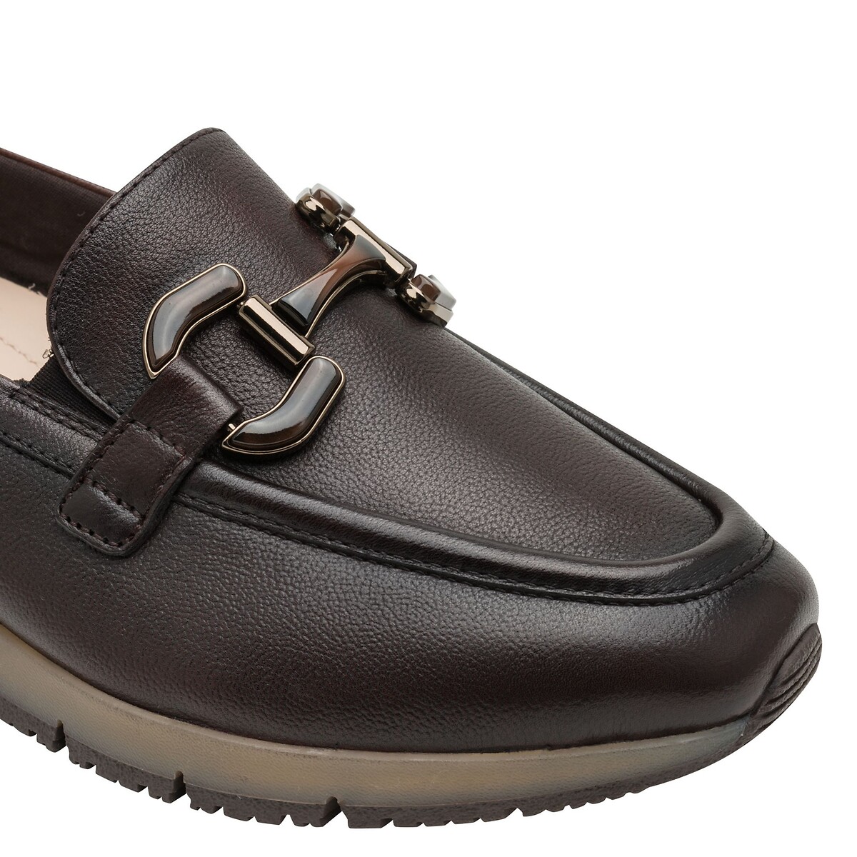 Mocasines deportivos de piel marrón oscuro, TAMARIS