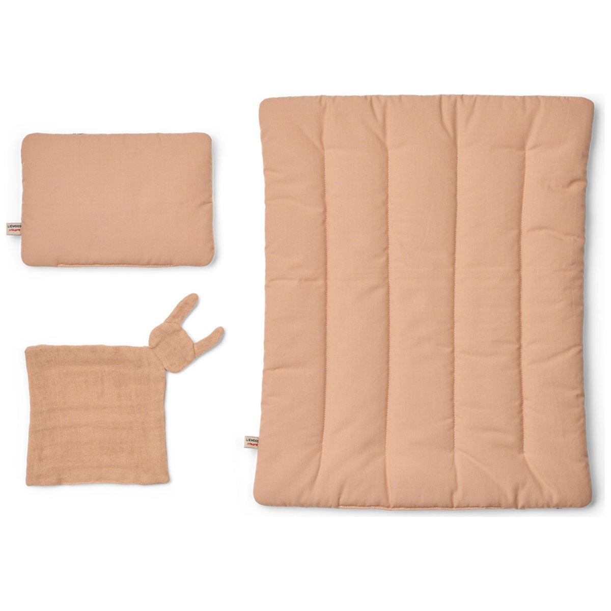 Ensemble de couette pour poupée Joan ecru, rose, vert, LIEWOOD