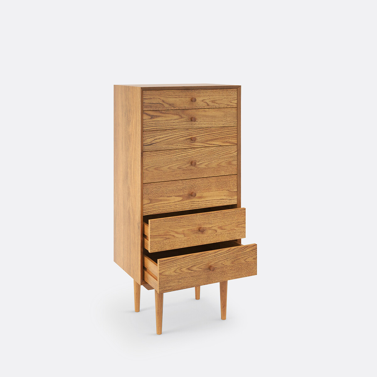 Semainier vintage, 7 tiroirs, Quilda bois clair chêne, LA REDOUTE INTERIEURS