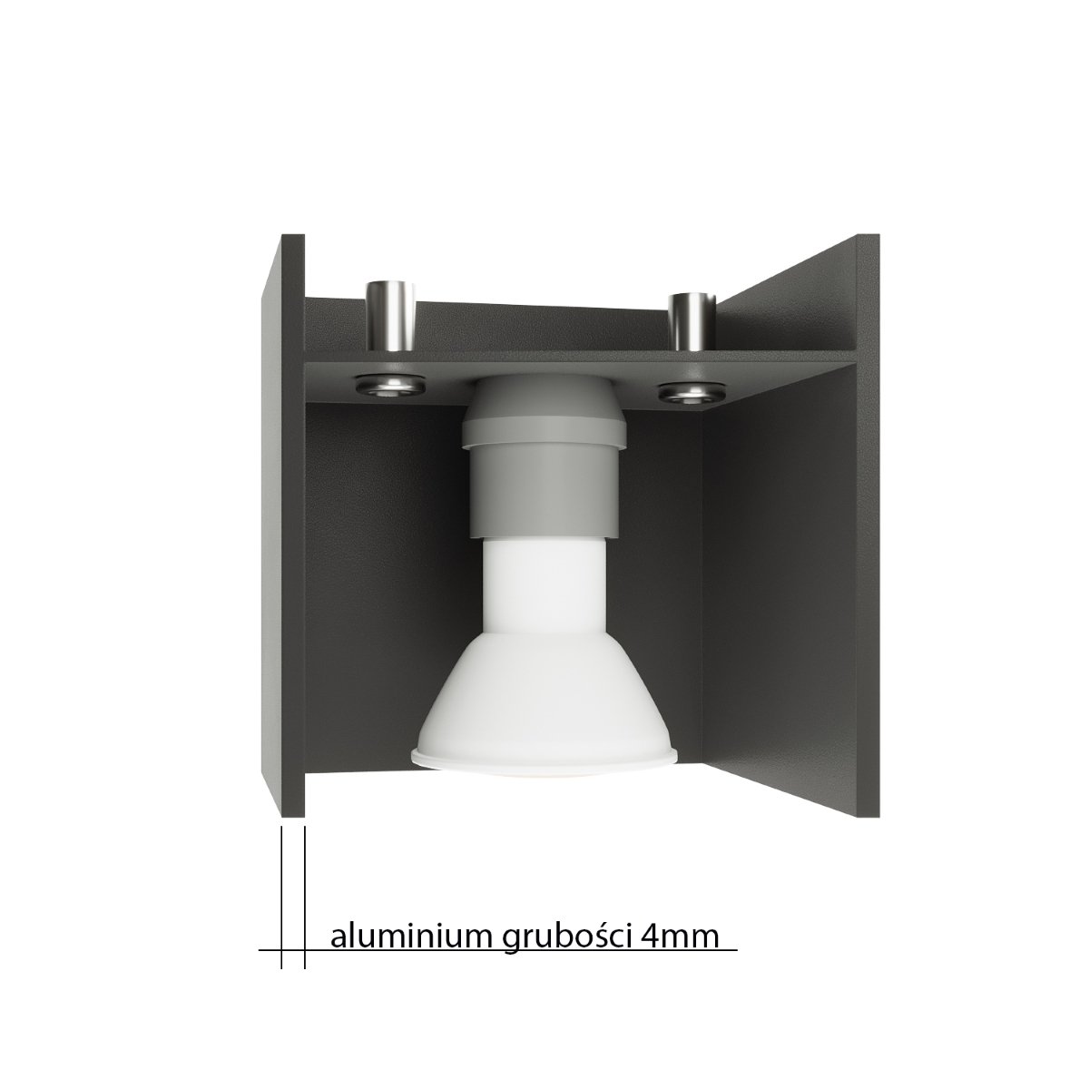 Applique Aluminium Blanc G9 2 Quad blanc, EDEN