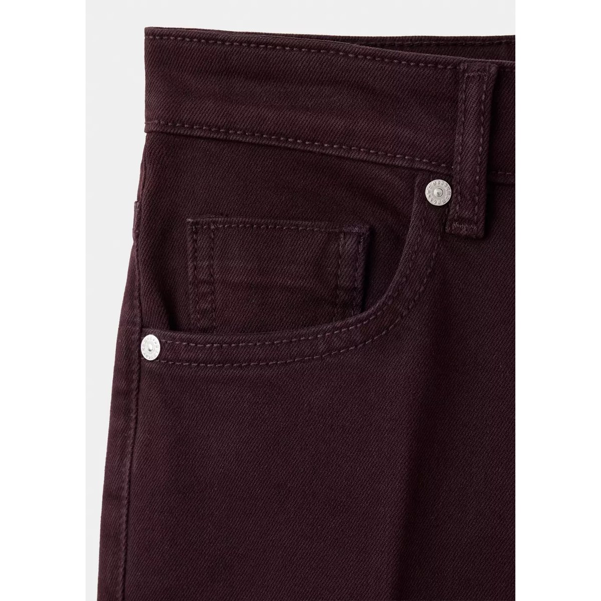 Jean Sienna flare crop lie de vin, MANGO