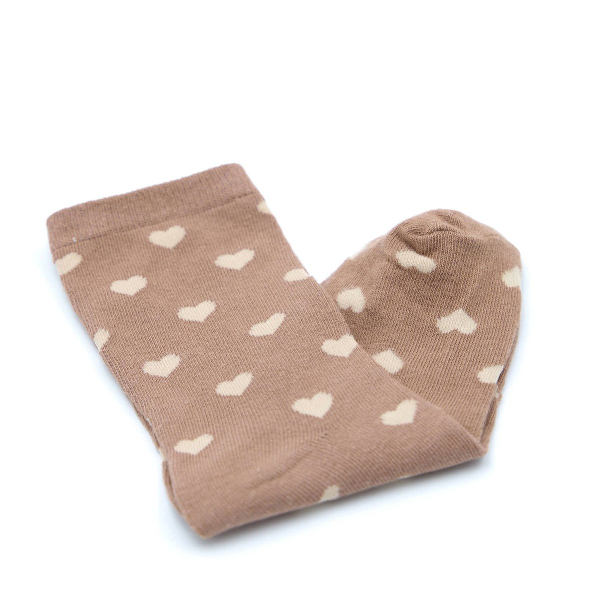 Chaussettes cœurs Guilie taupe, MISE AU GREEN