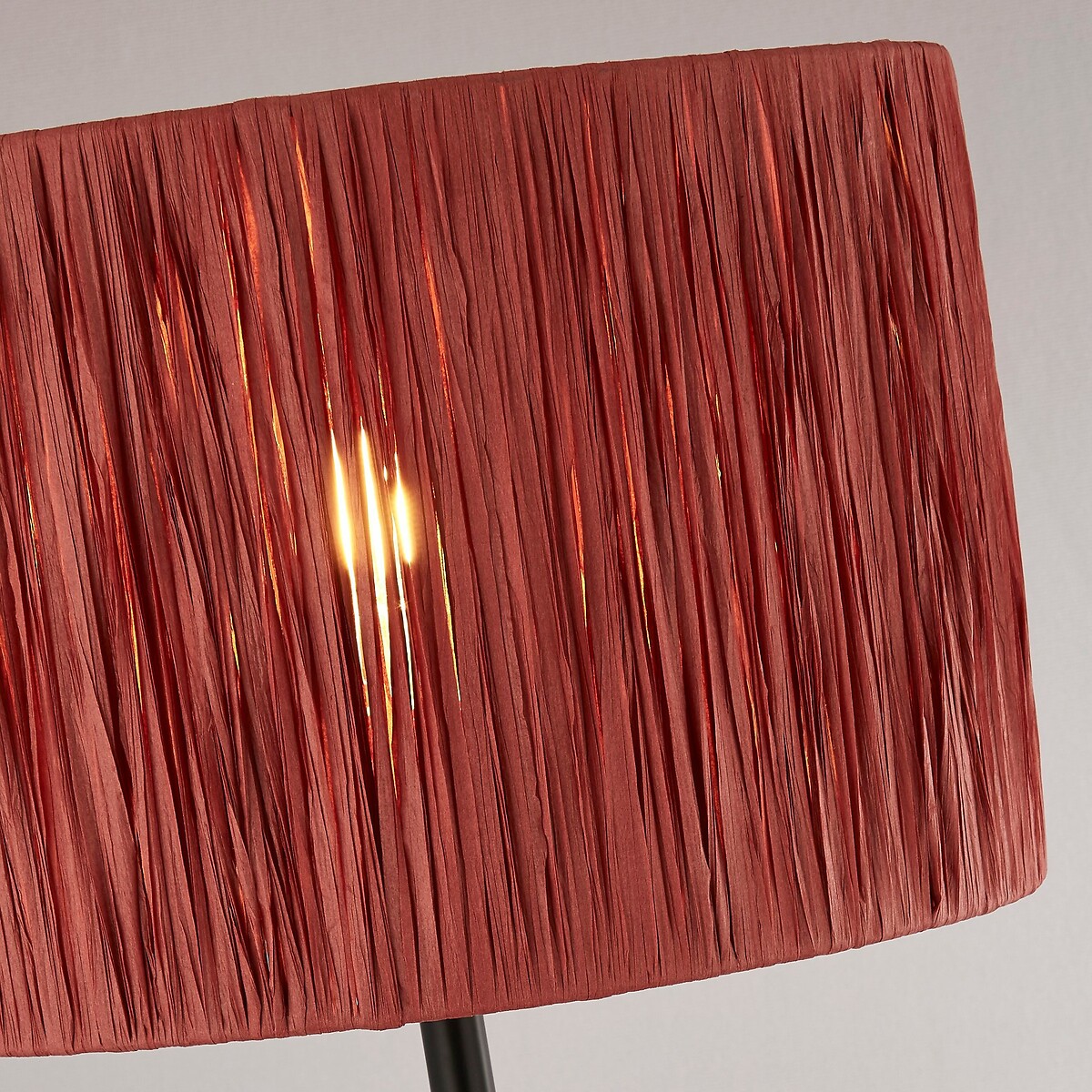 Dartford Rafia Floor Lamp in Pink/Black black, SO'HOME
