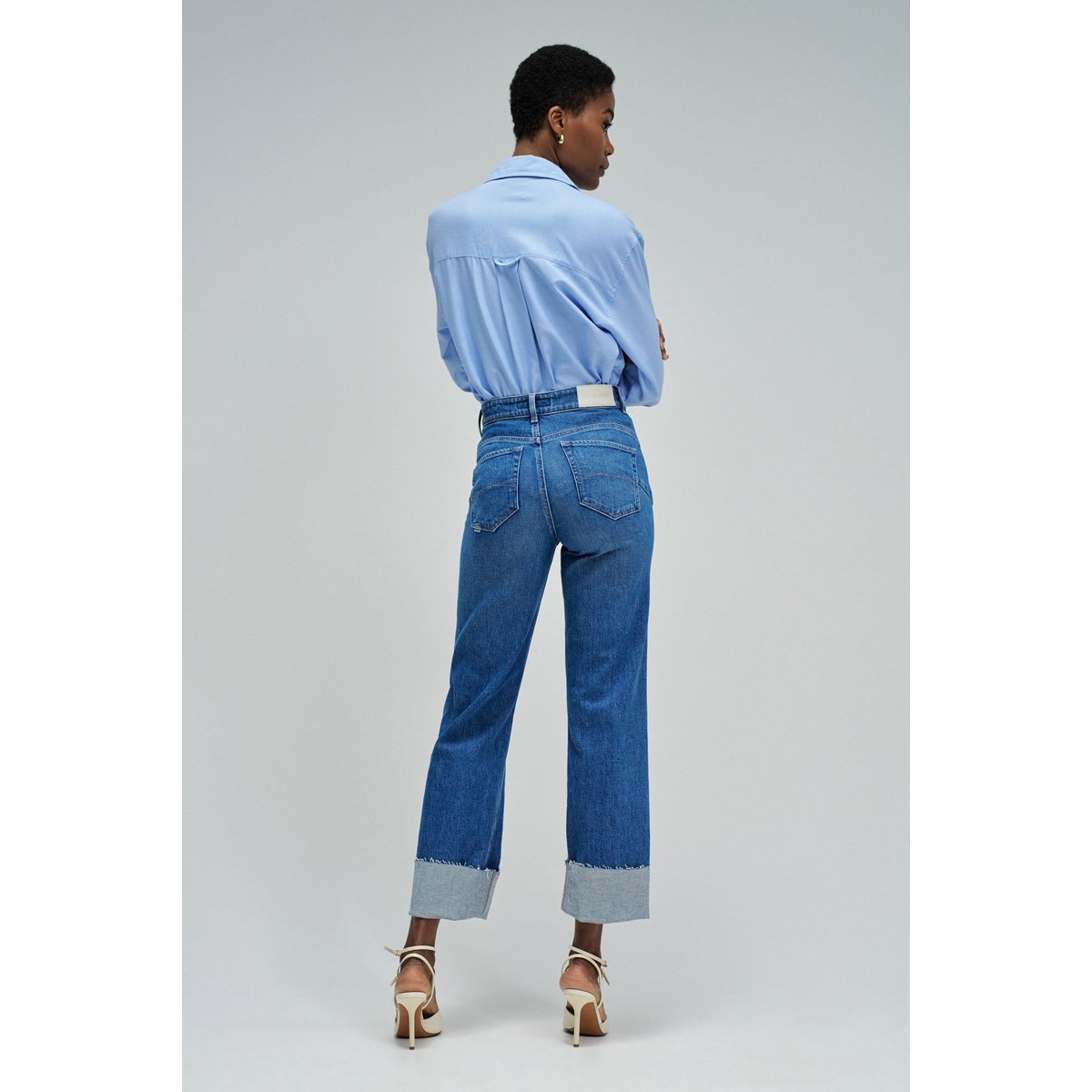 JEAN FAITH PUSH IN STRAIGHT bleu denim, SALSA JEANS