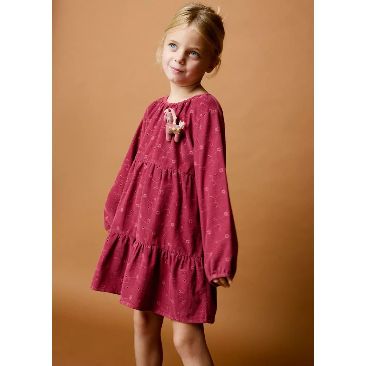 Robe cadeni rouge, MANGO BABY