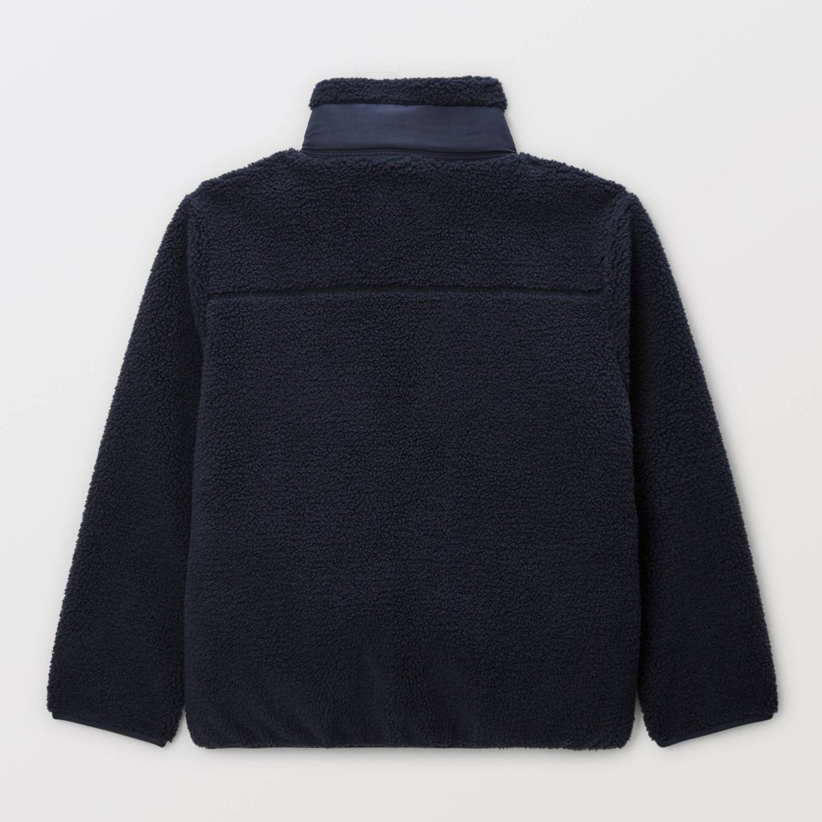 Veste en sherpa avec poche poitrine marine, MONOPRIX