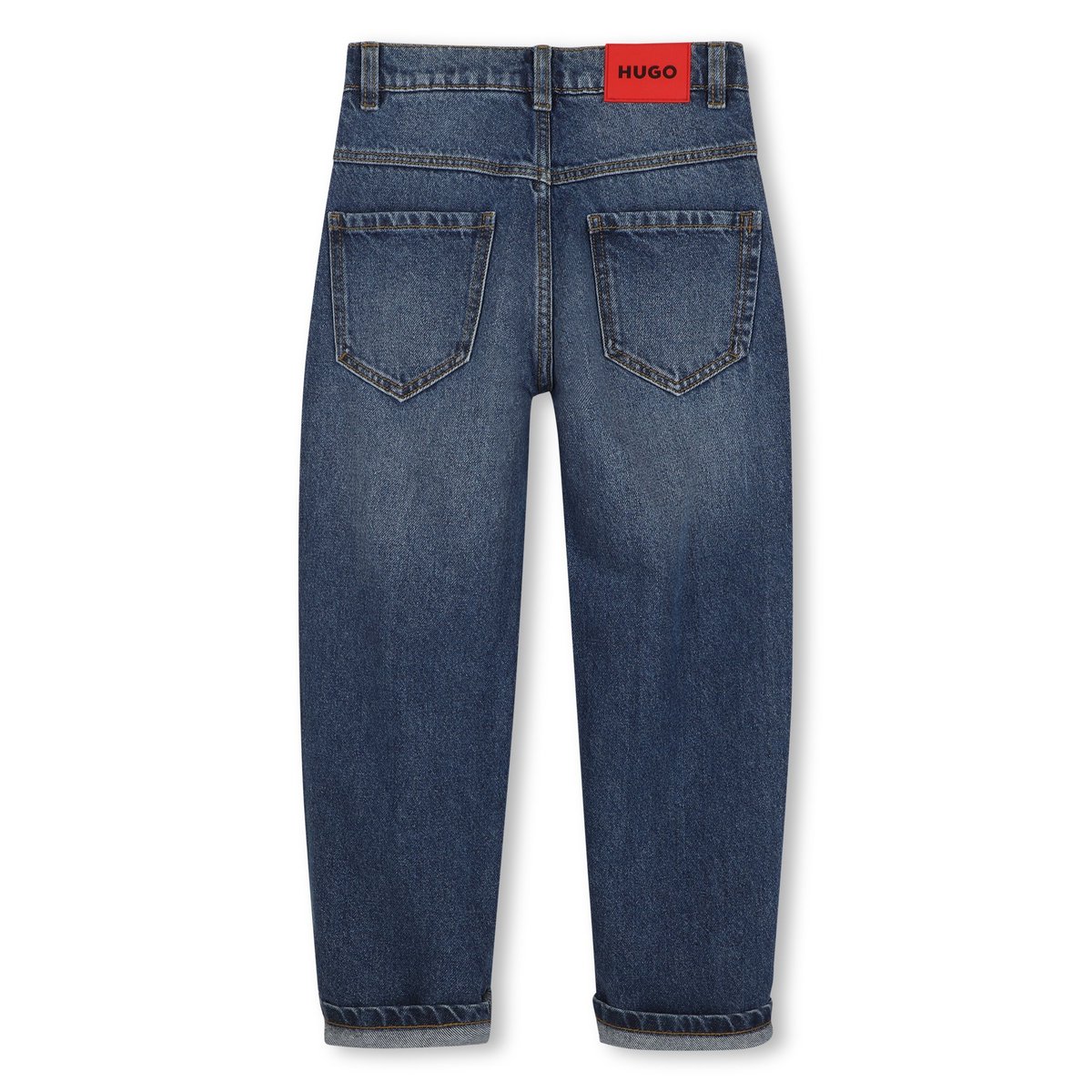 Pantalon en denim dble stone+brossage, HUGO KIDSWEAR