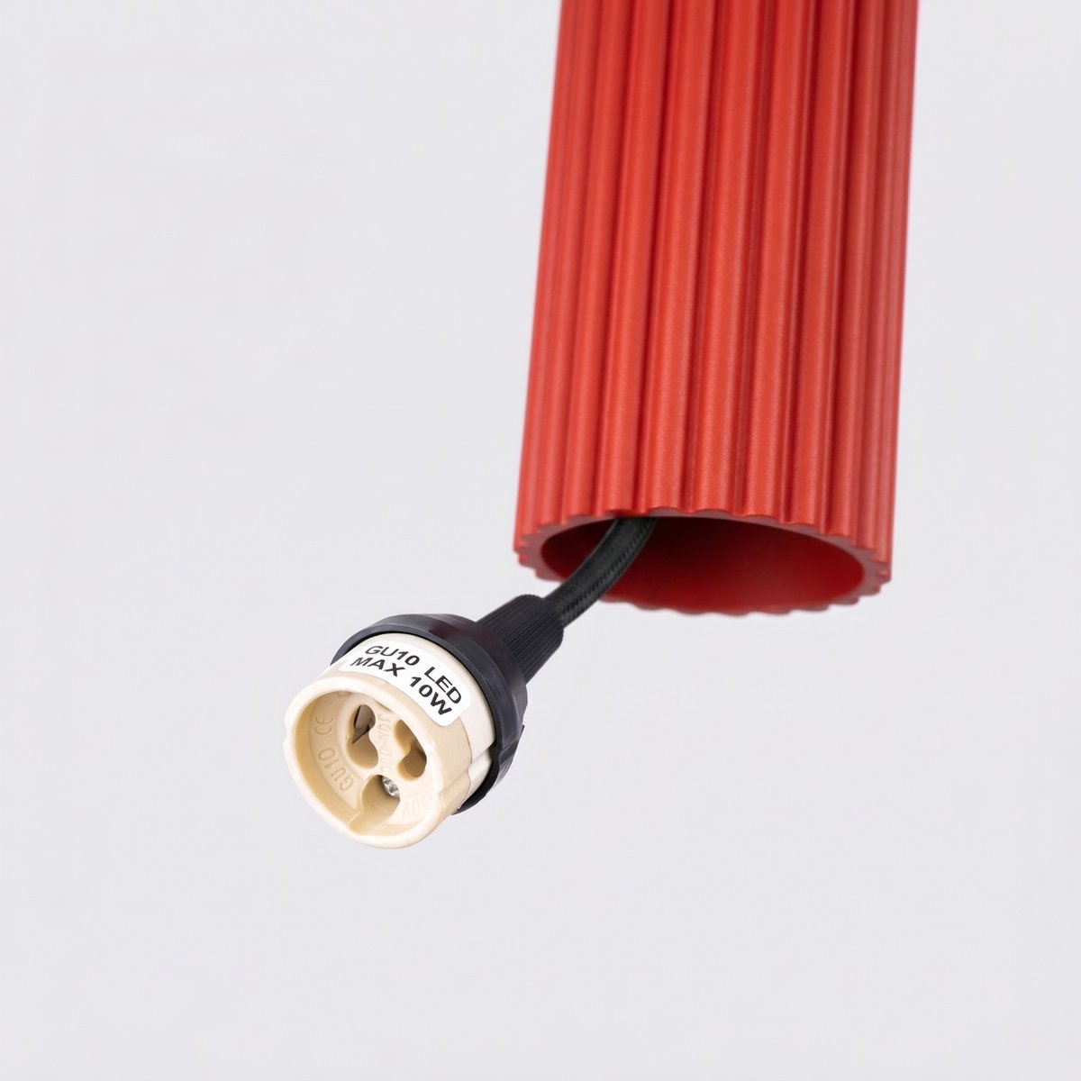Suspension Aluminium Rouge GU10 1 KARBON rouge, EDEN