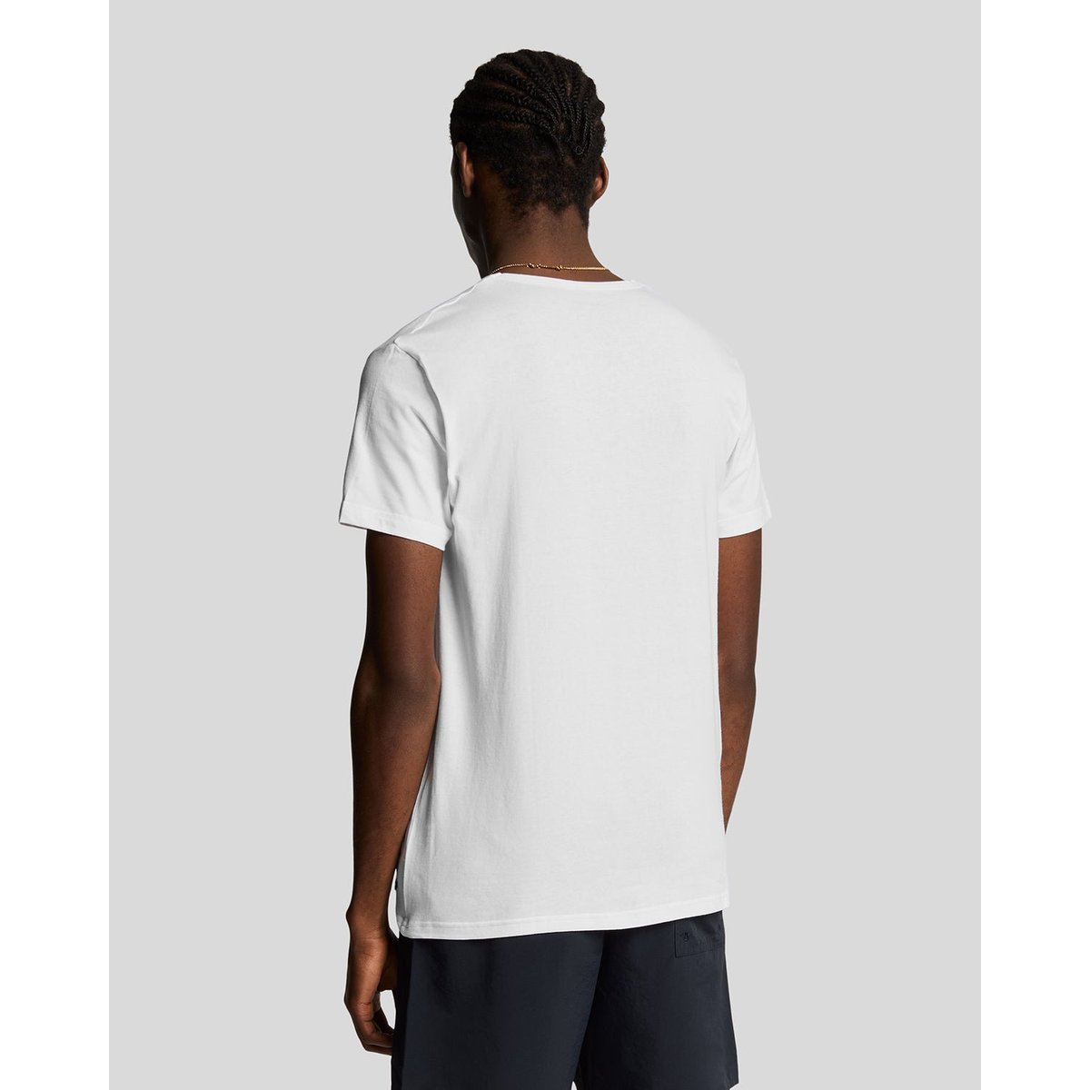 Lot de 3 T-shirts col V lounge blanc, LYLE & SCOTT