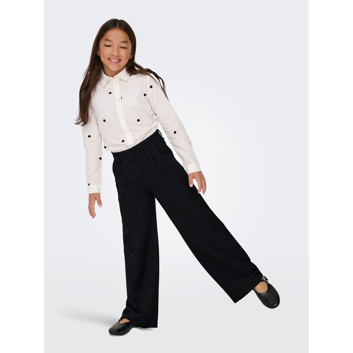 Pantalon À Jambe Large noire - black, KIDS ONLY