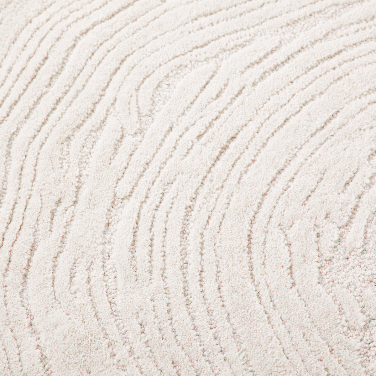 Ostia Pebble-Shaped Wool Rug ecru , LA REDOUTE INTERIEURS