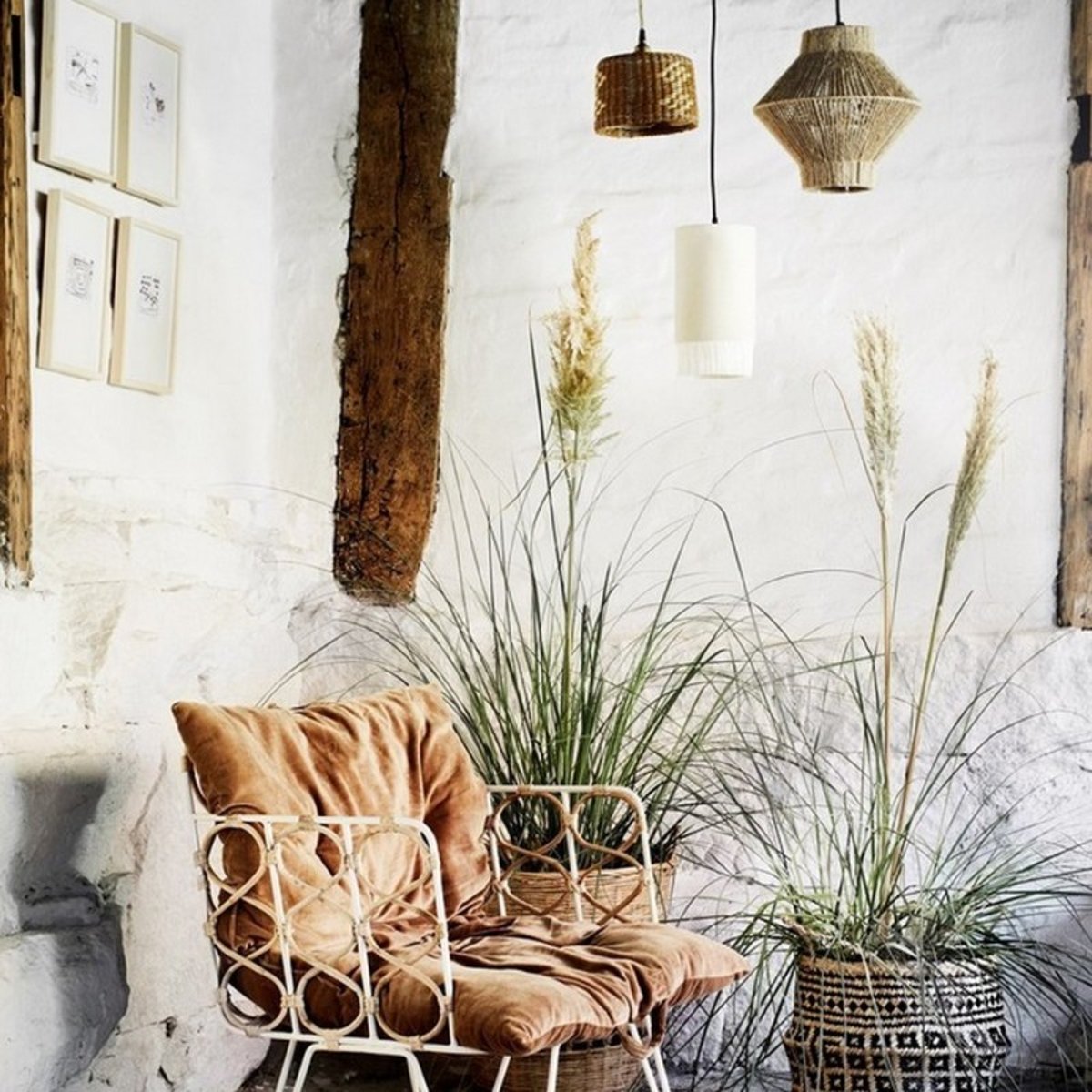 Suspension jute beige, MADAM STOLTZ