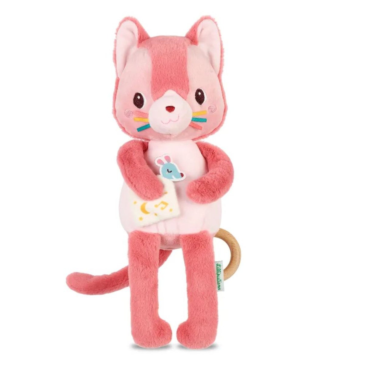 Peluche musicale phosphorescente Jeanne couleur unique, LILLIPUTIENS