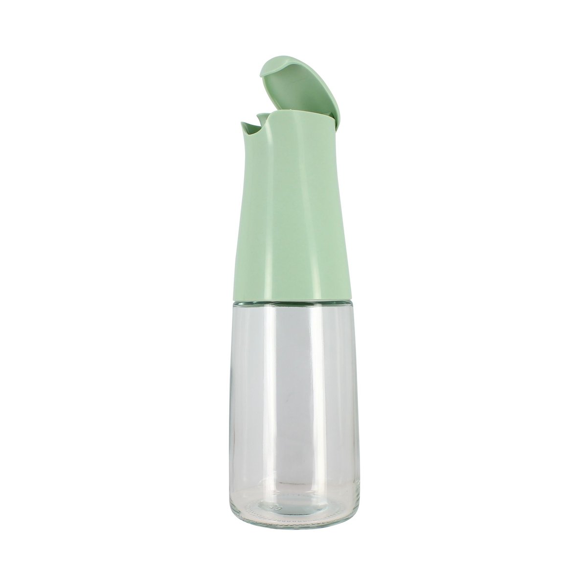 Bouteille d'huile en verre 50cl transparent-vert, MENASTYL