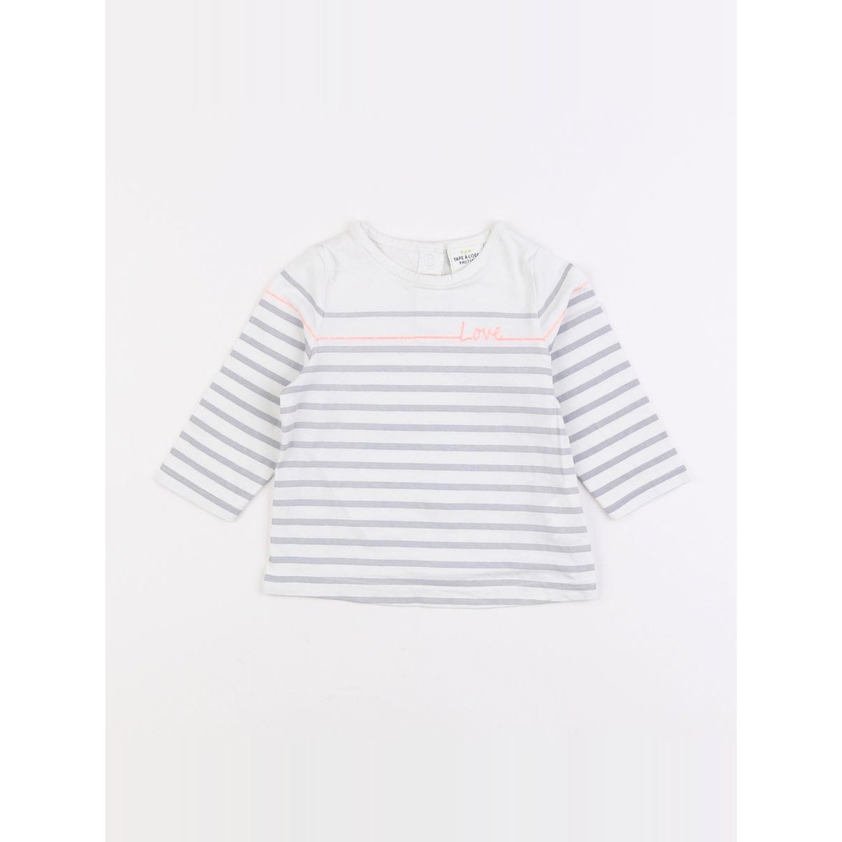 Tee-shirt - Très bon état blanc, gris, TAPE A L'OEIL