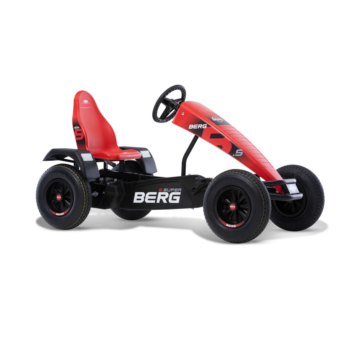 Kart à Pédales pour Enfants, 5+ Ans, XL Black Edition BFR red, BERG TOYS