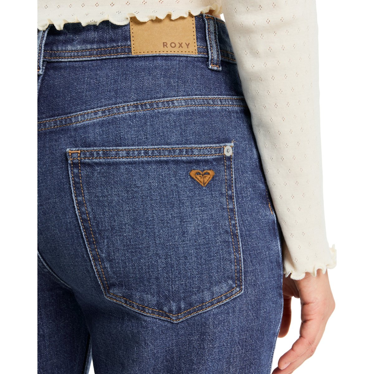 Jean droit en jean PATTI STRAIGHT MID. bleu medium blue, ROXY