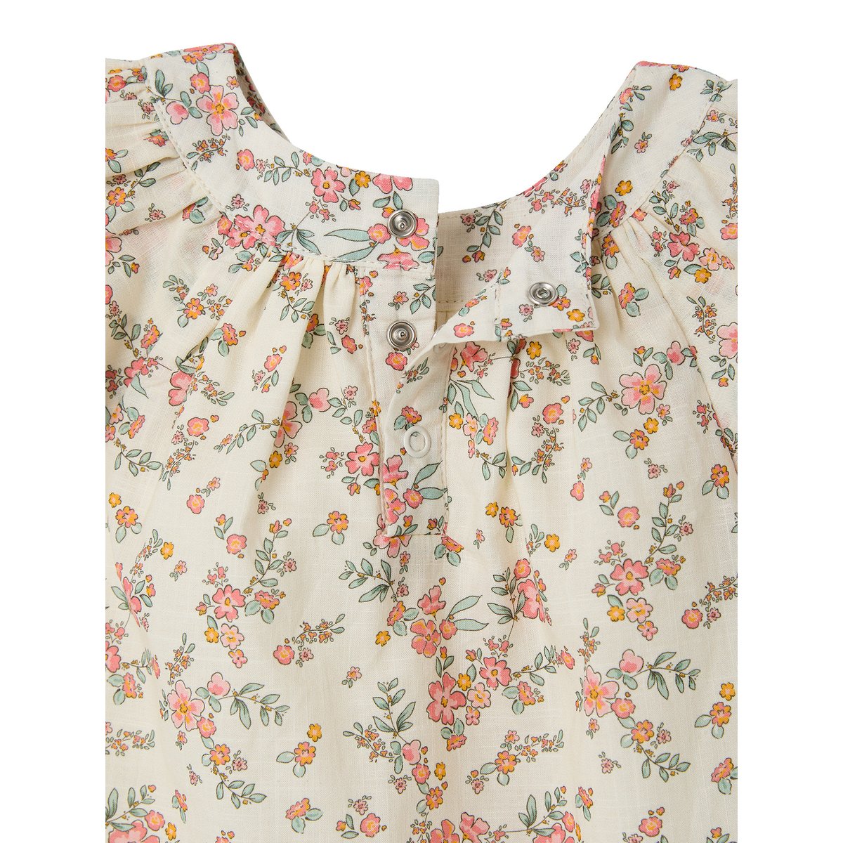 Ensemble bébé robe, bloomer et bandeau écru, VERTBAUDET