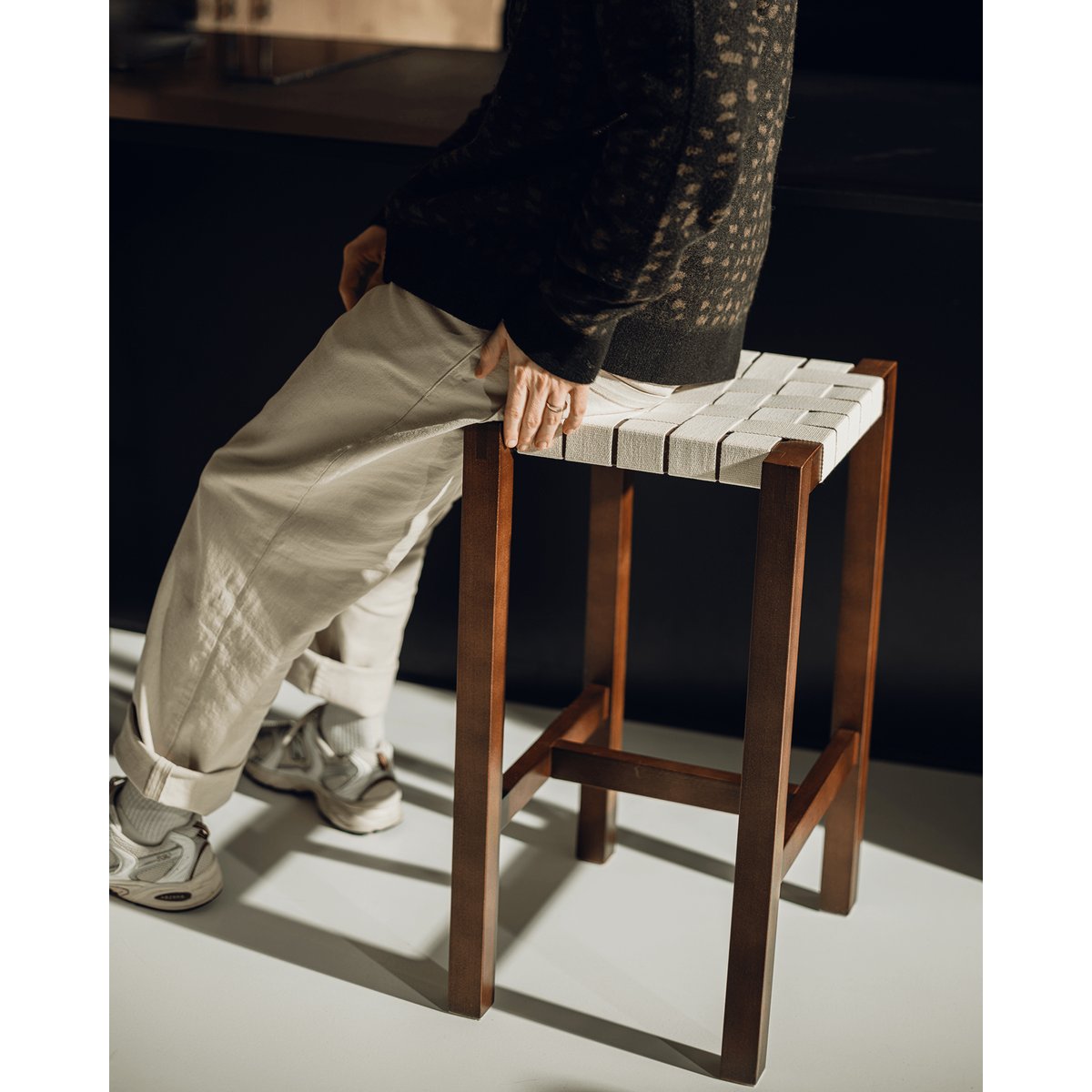Tabouret de bar Toli chêne, NOO.MA