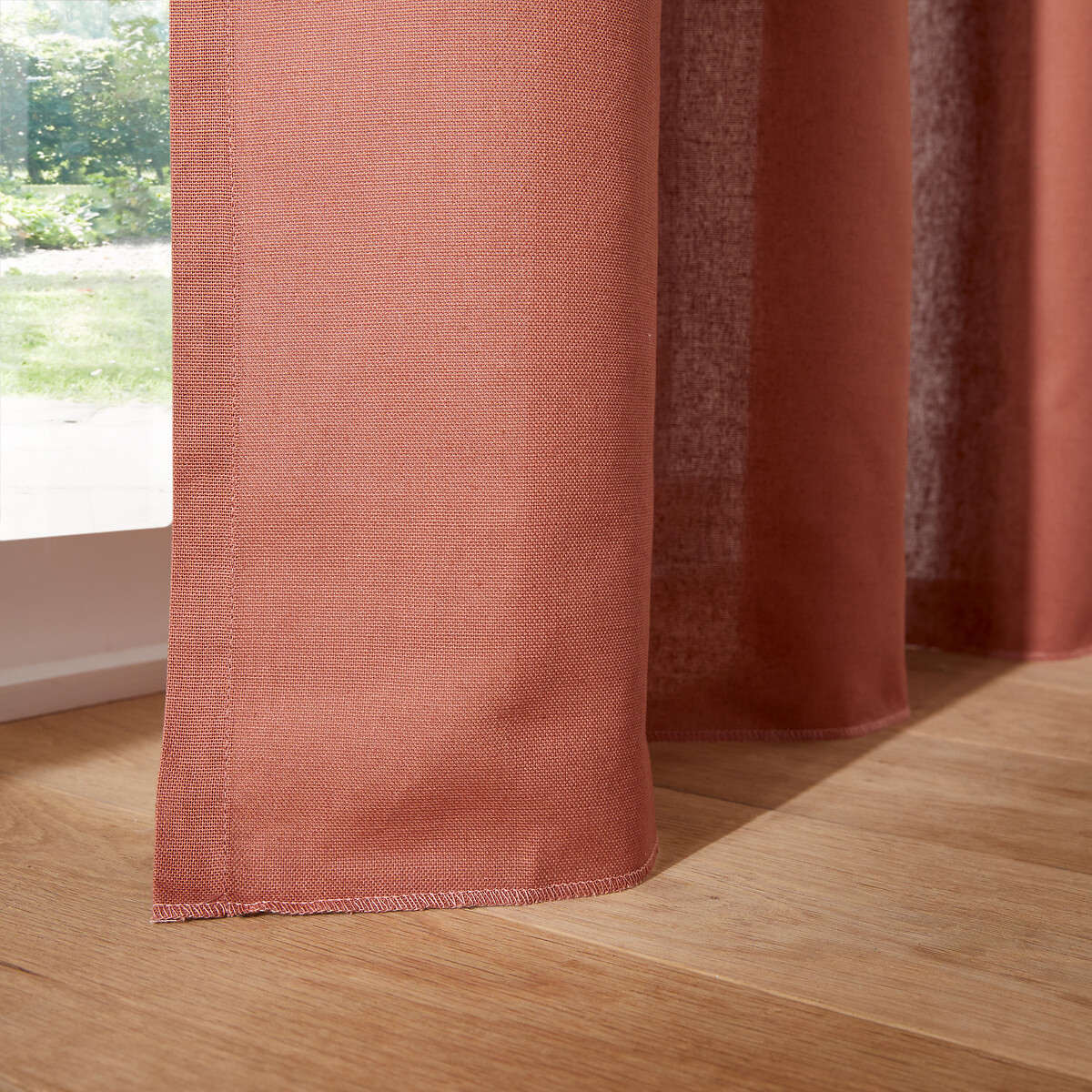 Scenario Cotton Curtain with Pencil Pleat and Wave sienna, LA REDOUTE INTERIEURS