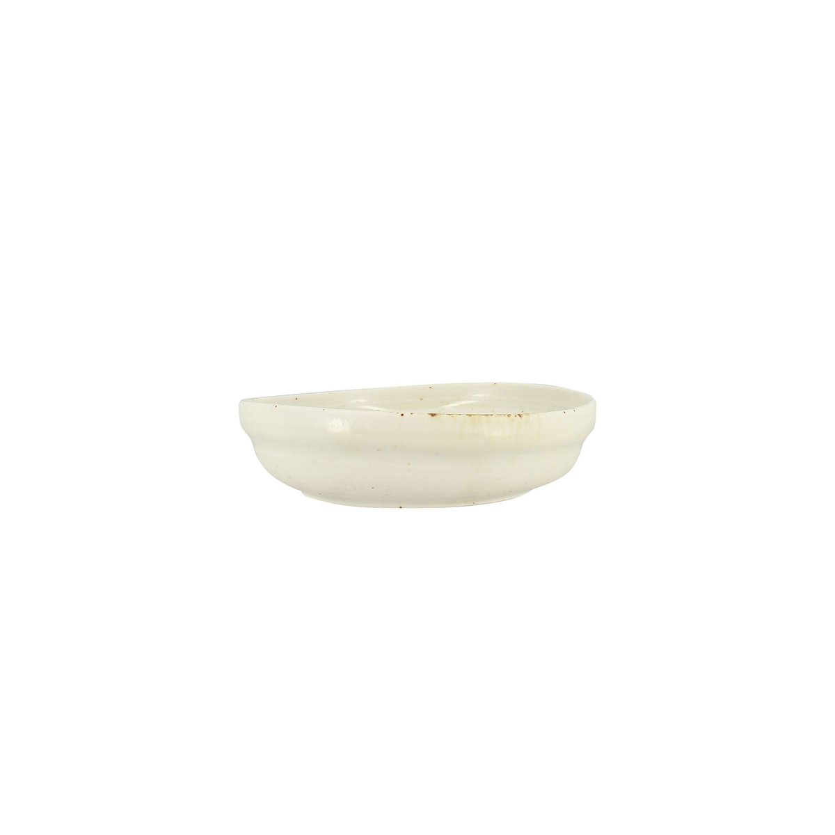 Lot de 6 assiettes creuses 34cl en porcelaine, ORA beige, OGO LIVING