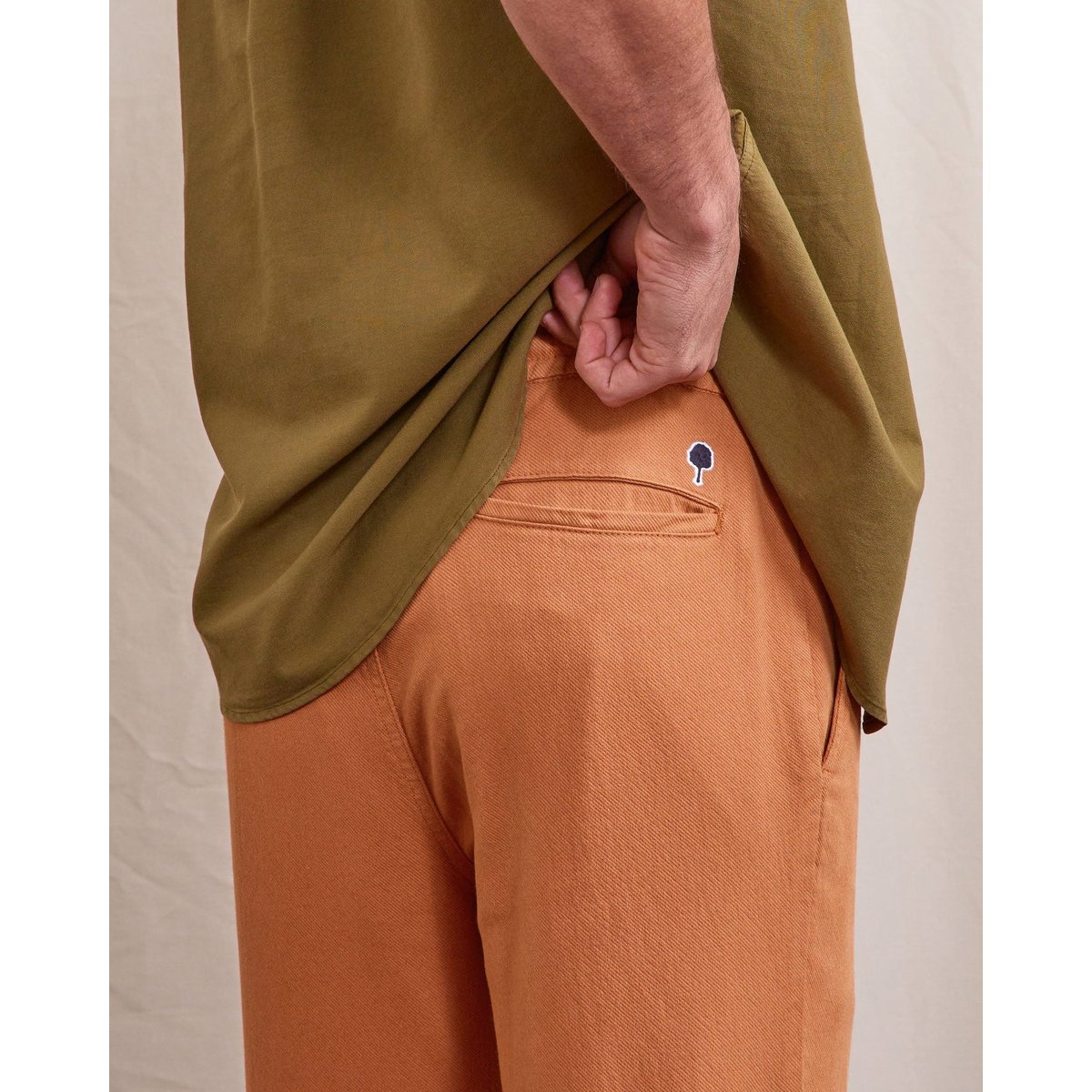 Pantalon élastique DREUILLE brique clair, FAGUO