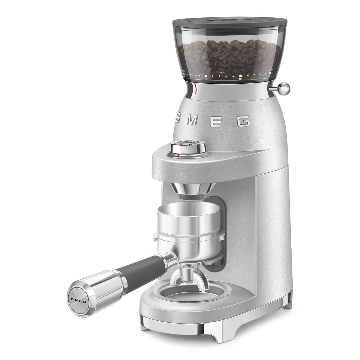 Broyeur à cafe CGF02 aluminium brossé, SMEG