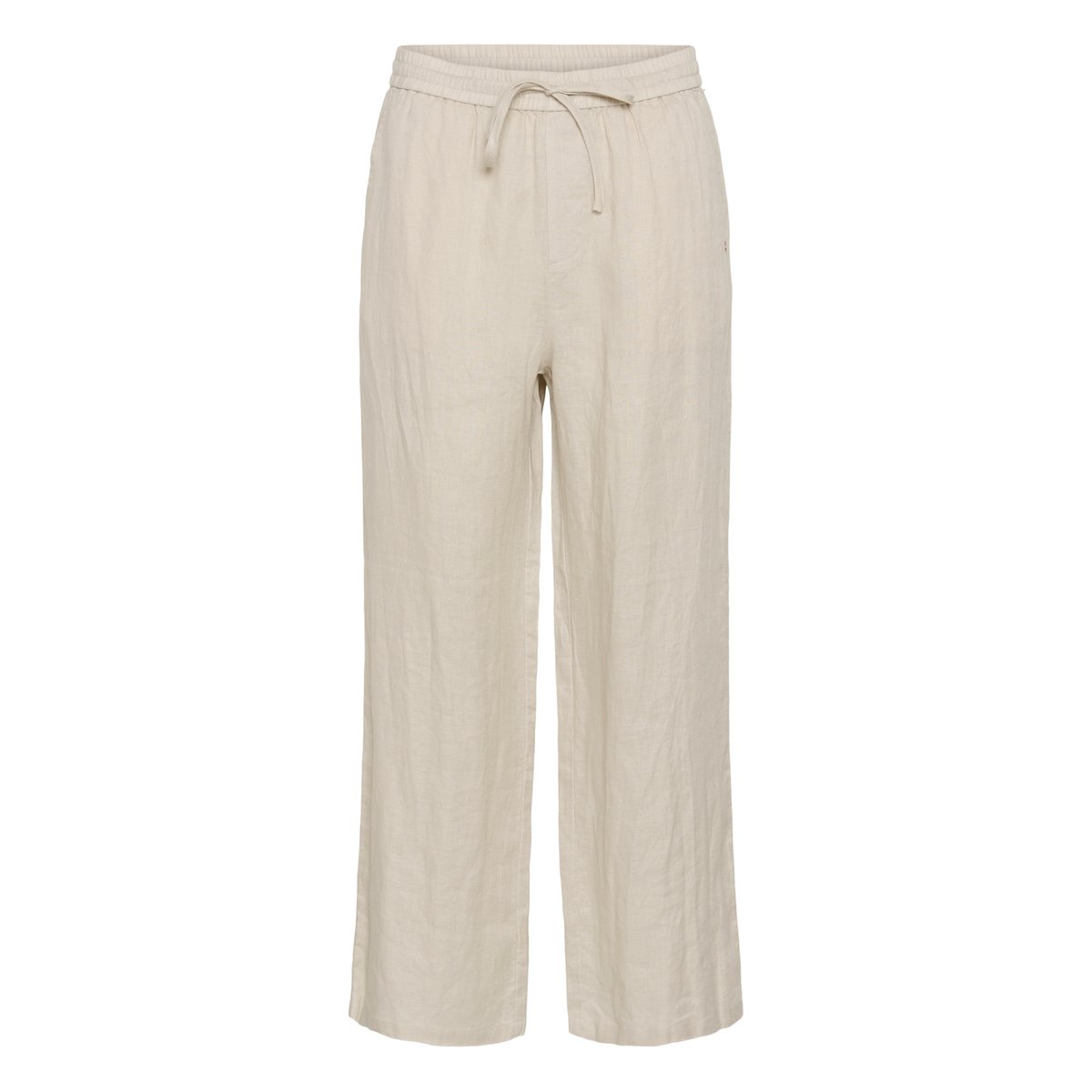 Pantalon casual beige crispy sand, CREAM