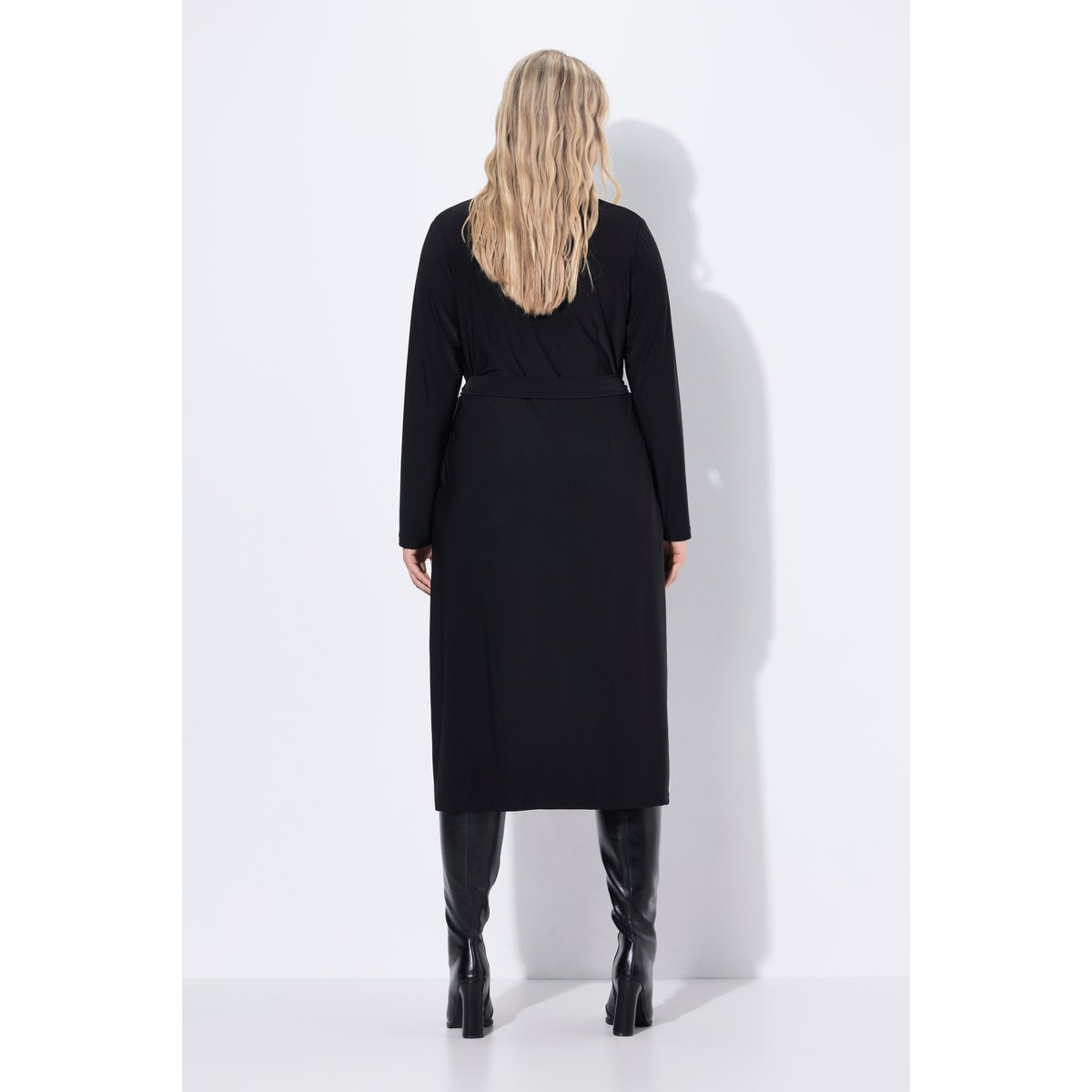 Robe midi à manches longues noir, ULLA POPKEN