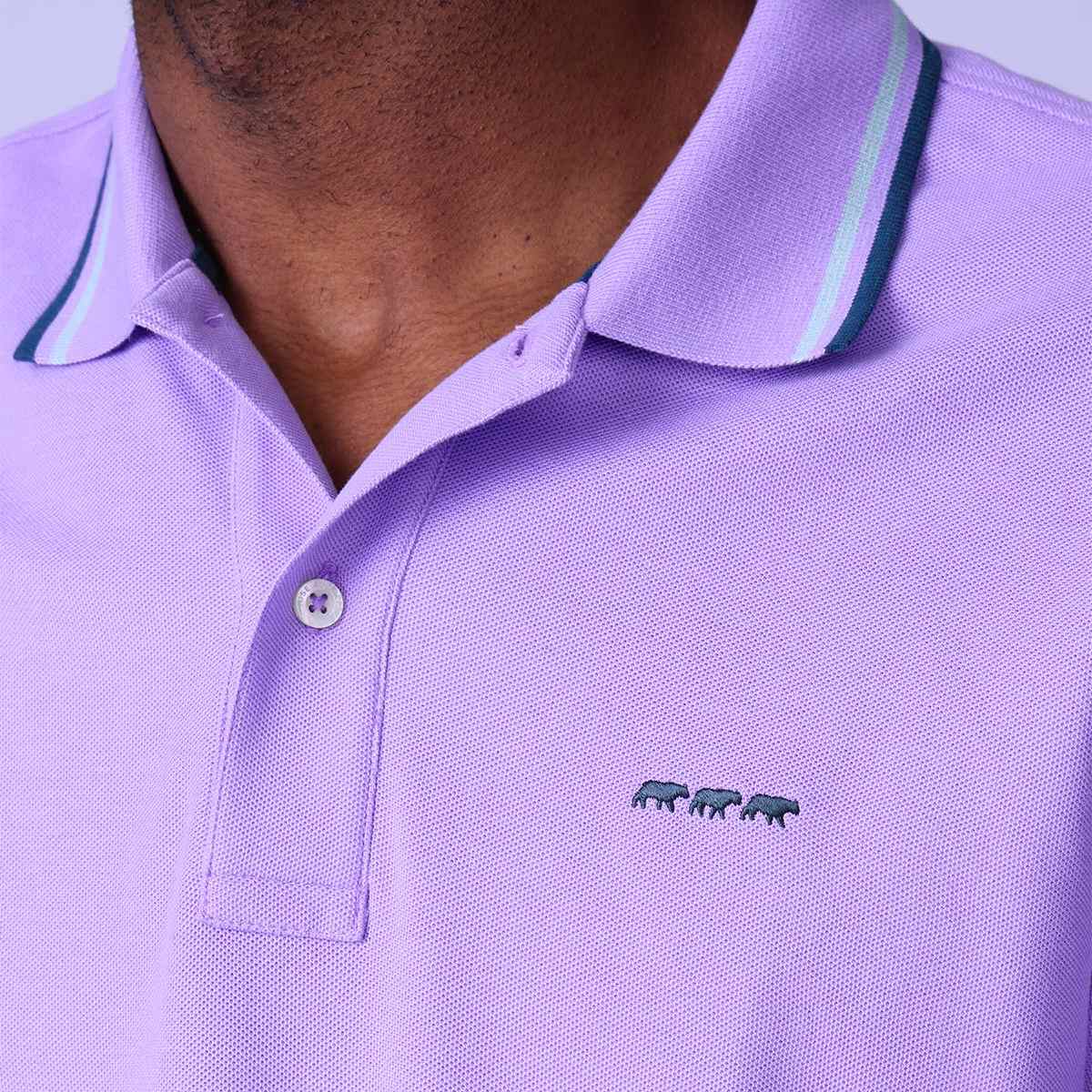 Polo Edison lilas, MISE AU GREEN