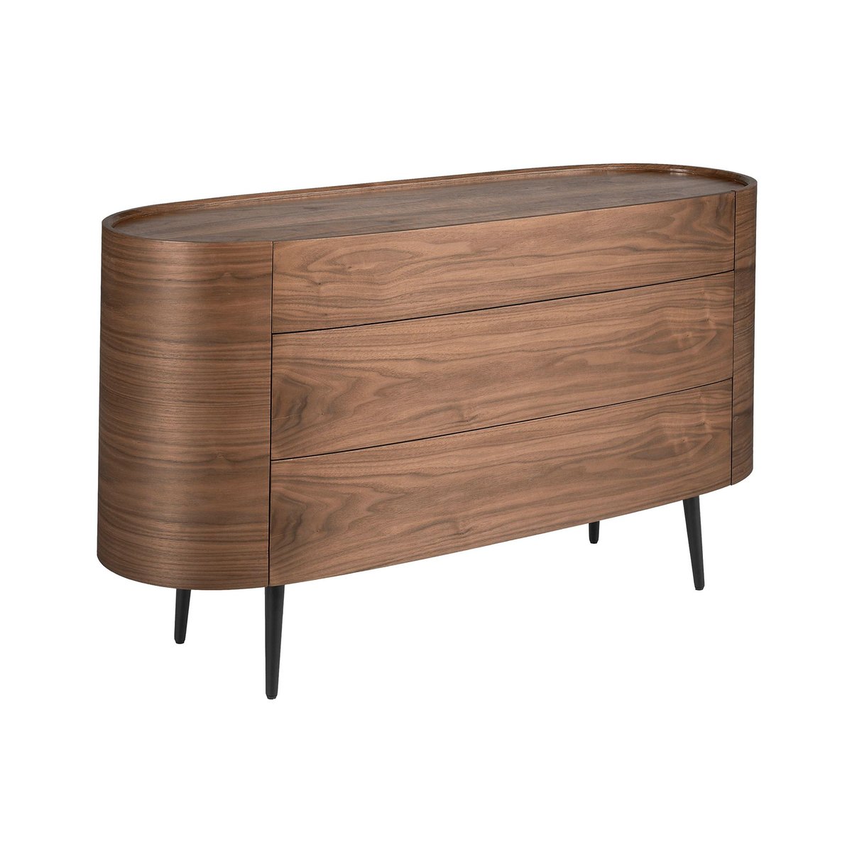 Commode noyer et pieds noyer | noir, ANGEL CERDA