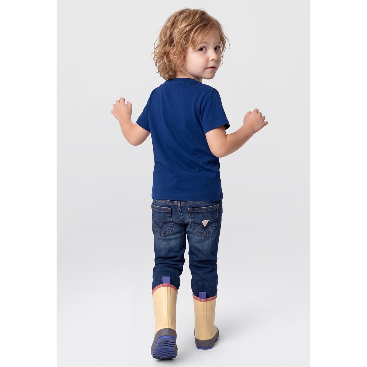 T-Shirt À Logo Imprimé bleu, GUESS KIDS