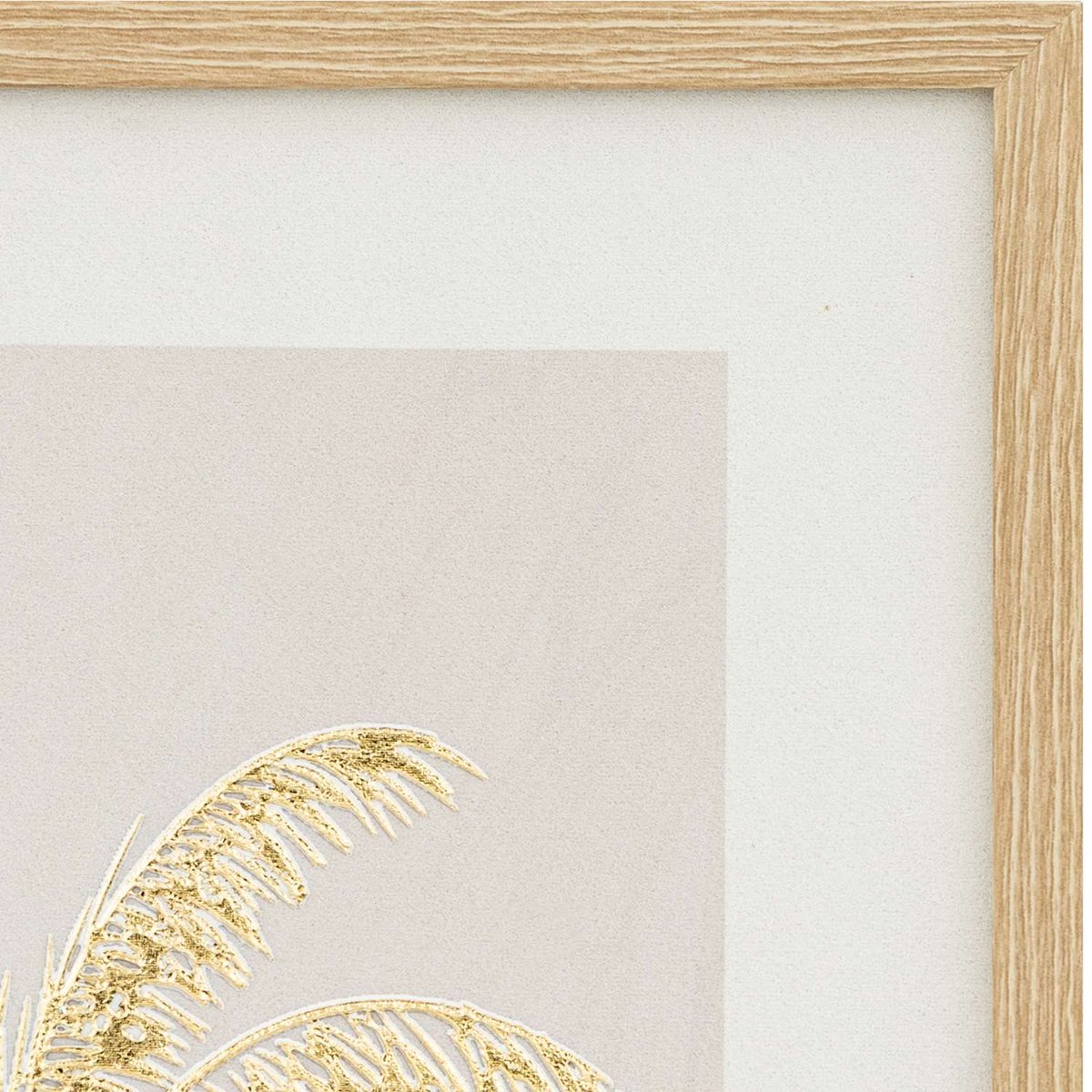 Toile imprimée encadrée MELINDA beige, ATMOSPHERA